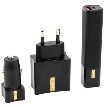 LDNIO 3in1 CC200 (Adapter+ Car Charger+Power Bank)